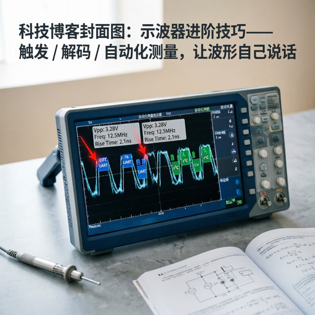 示波器进阶技巧：触发/解码/自动化测量，让波形自己说话