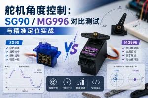舵机角度控制：SG90/MG996 对比测试与精准定位实战