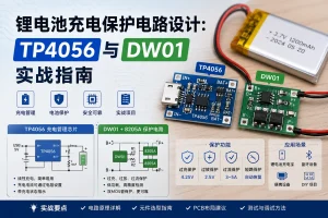 锂电池充电保护电路设计：TP4056 与 DW01 实战指南